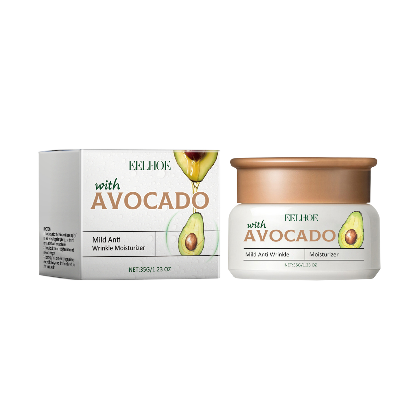 Avocado Cream For Wrinkles Gentle Moisturizing Facial Skin Moisturizing Daily Cream