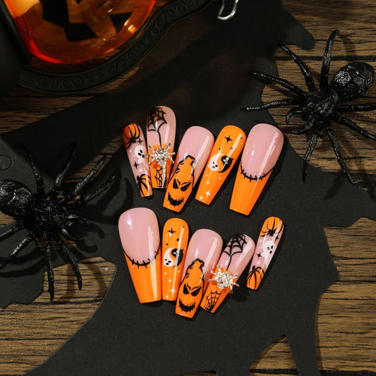 24 PCS Press On False Nails Short Medium Length Full Cover