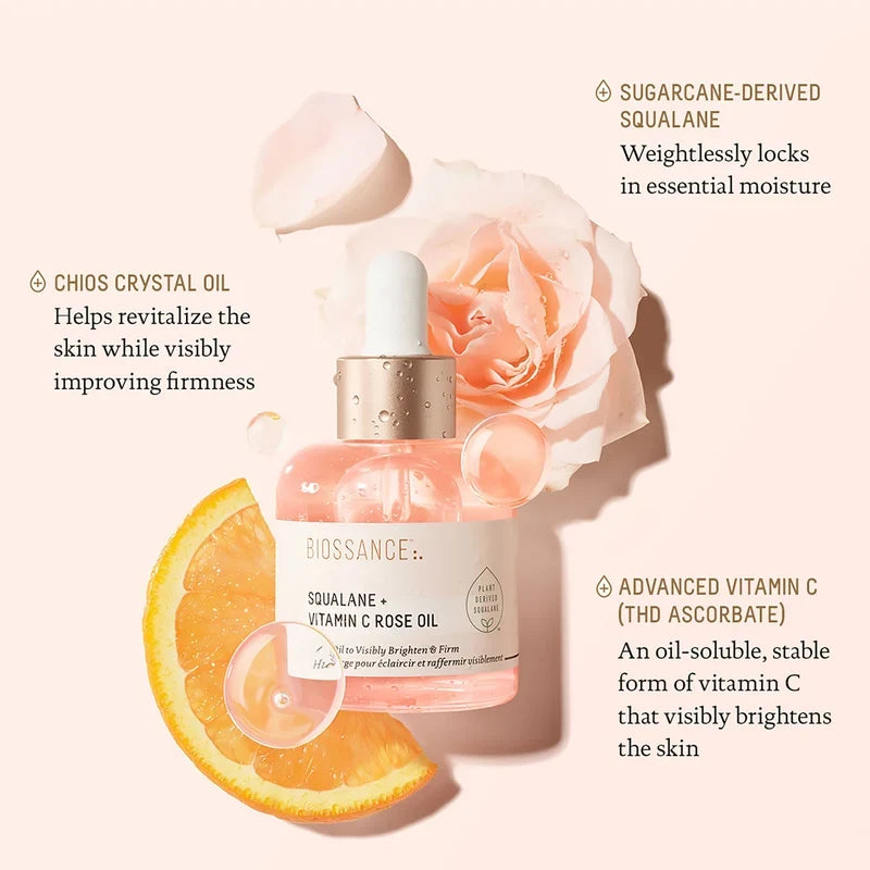 Biossance Rose Oil with Squalane and Vitamin C