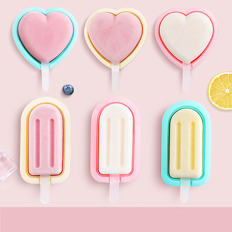 Ice Cream Tool Ice Cream Mold DIY Frozen Dessert Maker Silicone Mold Set