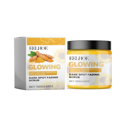 Gommage exfoliant visage au curcuma EELHOE Soin nettoyant en profondeur des pores et polissant la peau