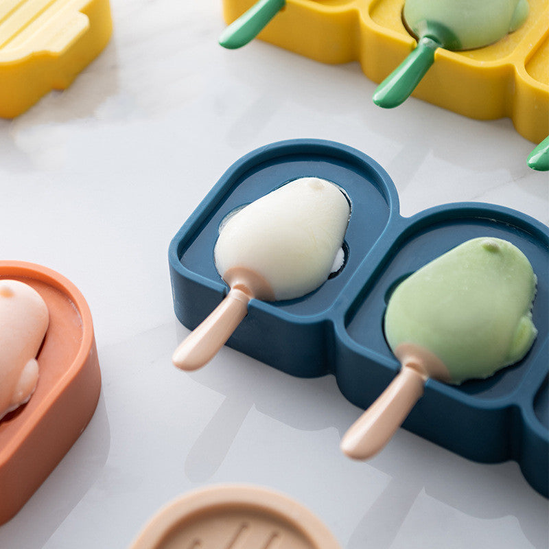 Silicone Bird Shape Ice Cream Mold Popsicle Mould With Sticks 3