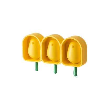 Silicone Bird Shape Ice Cream Mold Popsicle Mould With Sticks 3
