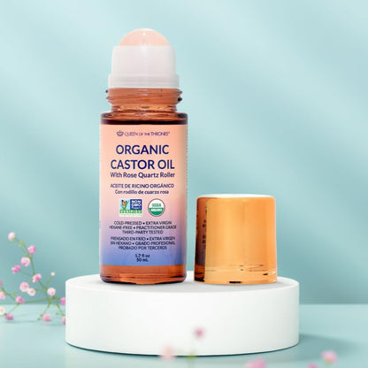 QUEEN OF THE THRONES® Organic Golden Castor Oil Roll- 1.7oz (50mL)