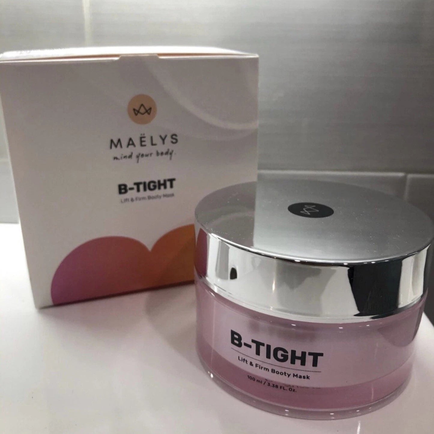 Maelys B-TIGHT Lift & Firm Booty Mask 3.4 oz / 100ml Reduce Cellulite NEW IN BOX