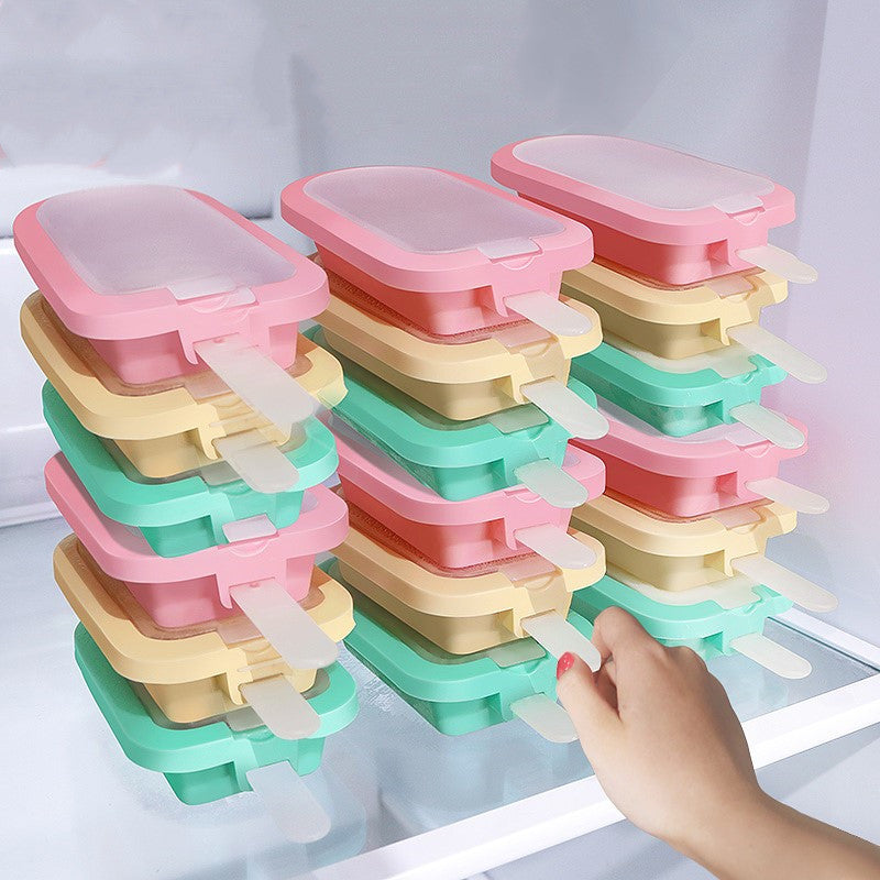 Ice Cream Tool Ice Cream Mold DIY Frozen Dessert Maker Silicone Mold Set