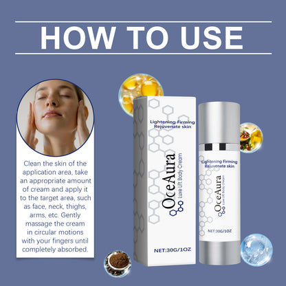 Crème corporelle OceAura hydratante, raffermissante, réparatrice, hydratante pour le visage et le corps