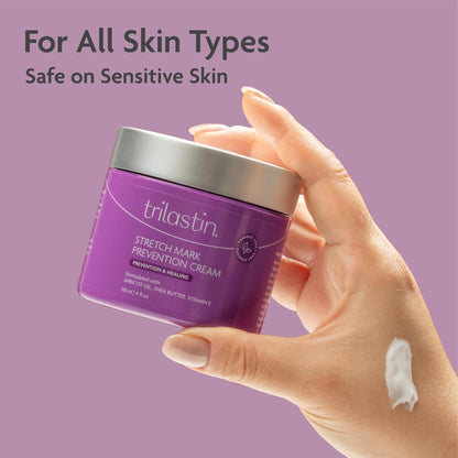 Trilastin Stretch Mark Cream for Pregnancy Hydrating Belly Cream for Pregnant Women 4 oz