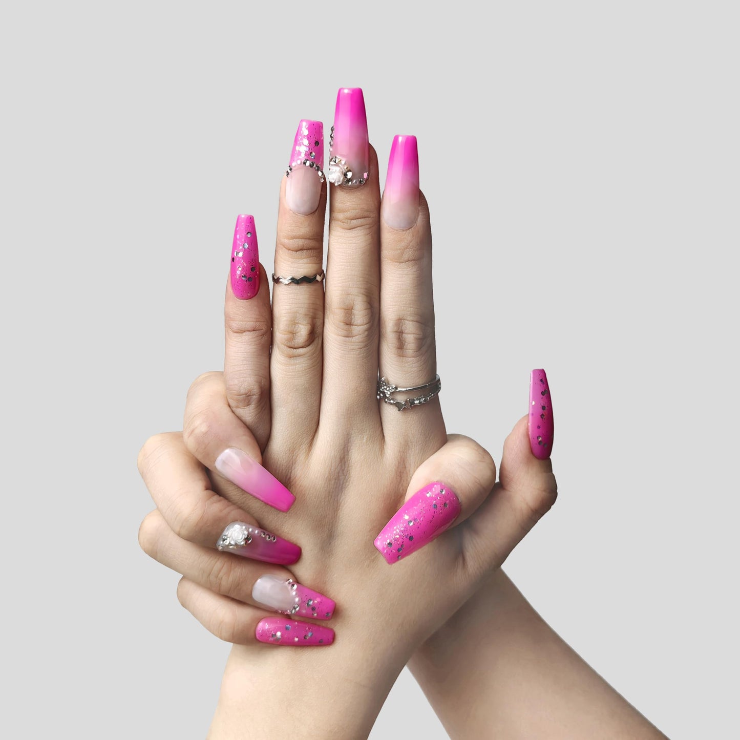 Ongles faits main en PMMA faux ongles à coller