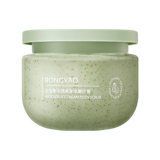 Avocado Ice Cream Body Scrub Cream Gentle Exfoliating Moisturizing Skin Polish