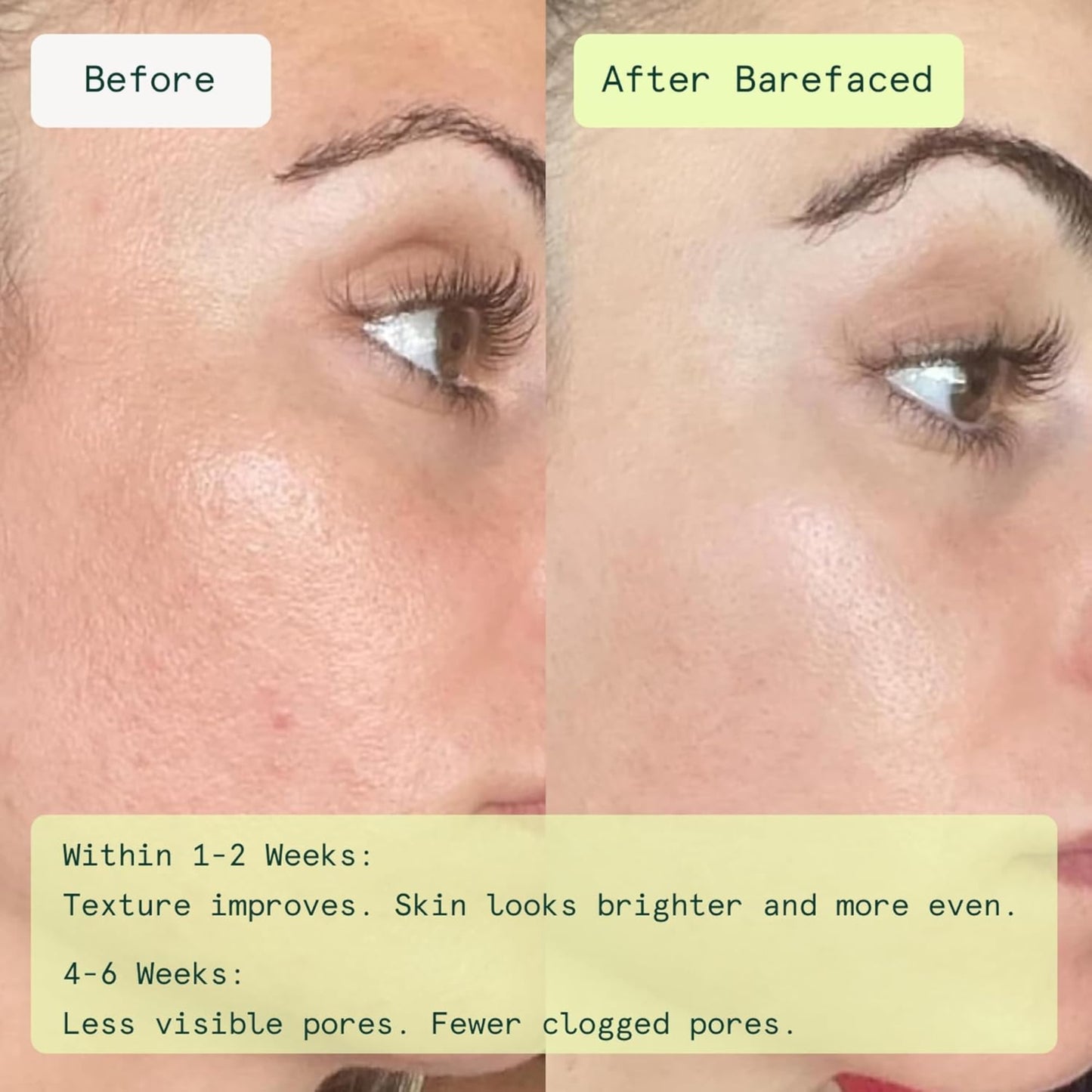 Barefaced Toning Pads (60 count) - Exfoliating Face Pads with 2% Glycolic Acid