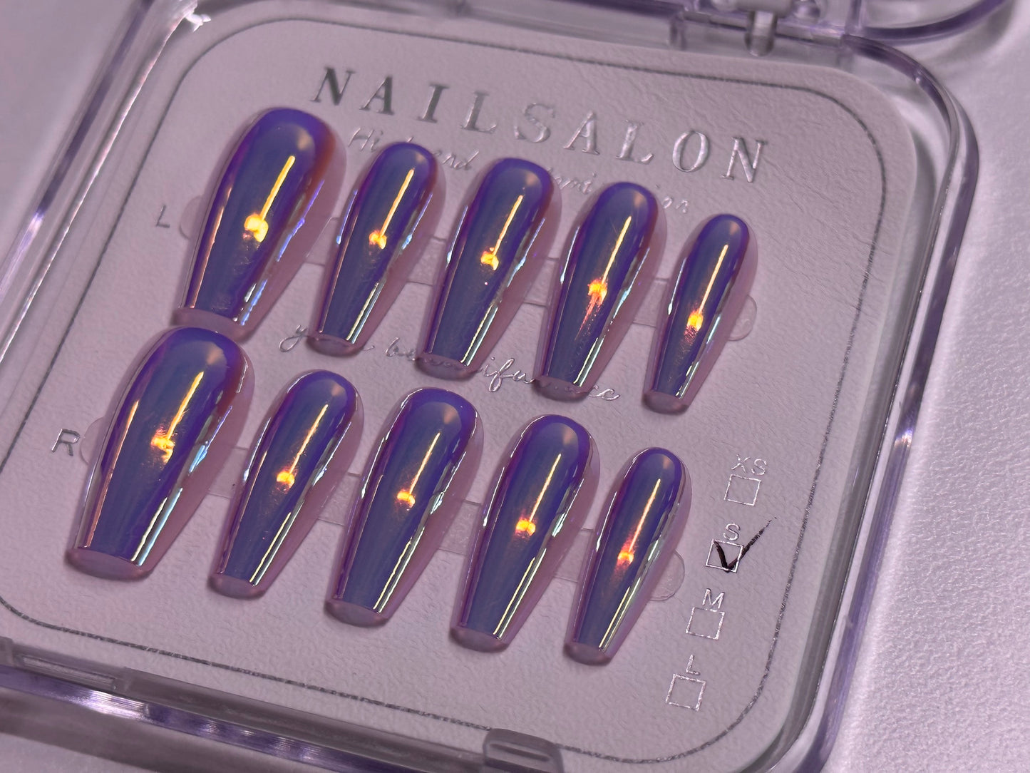 Press-On Nails Handmade Reusable Nail Art Set Fake Nails