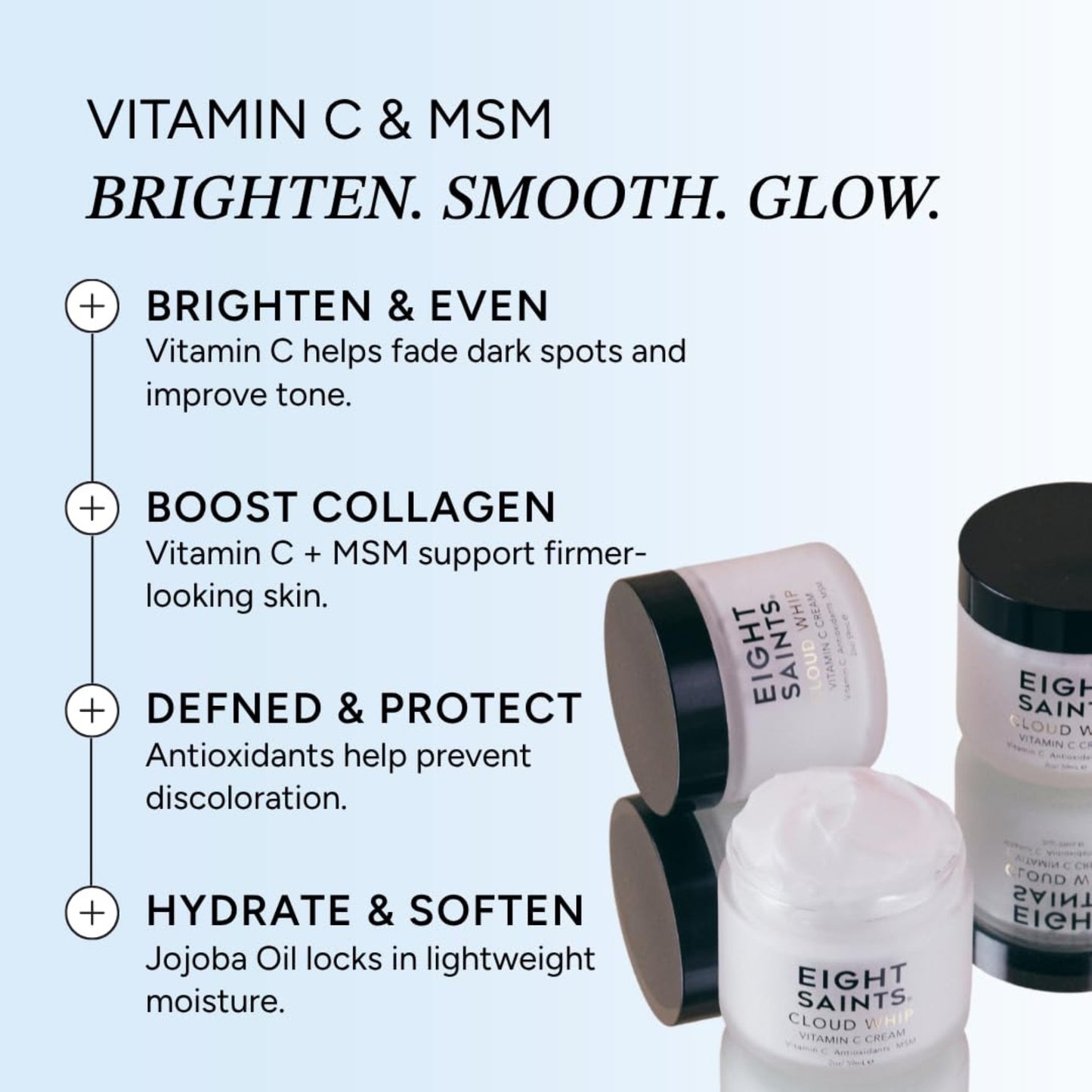 Eight Saints Skincare Cloud Whip Vitamin C Face Moisturizer