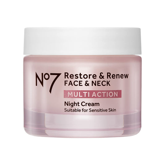 No7 Restore & Renew Multi Action Night Cream for Face & Neck -