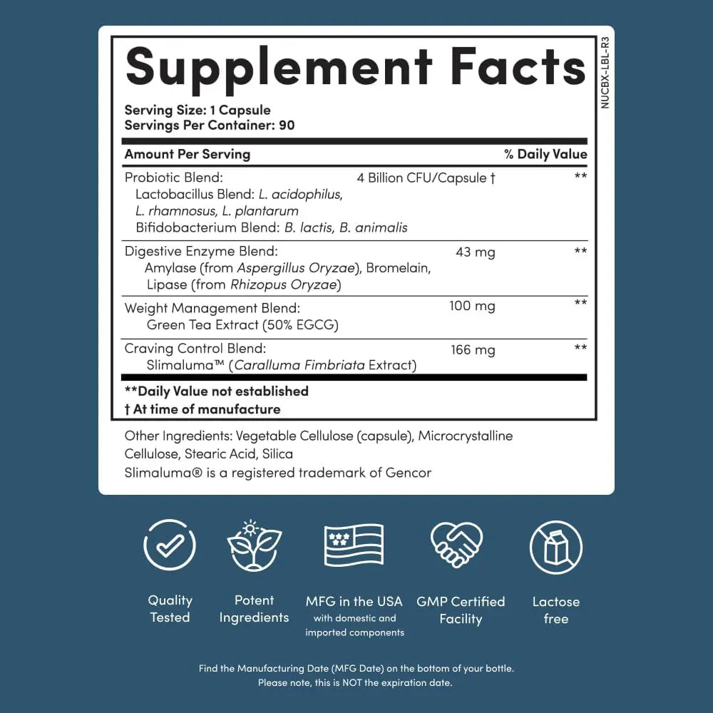 Nucific Bio-X4 4-in-1 Probiotic – 90 Capsules