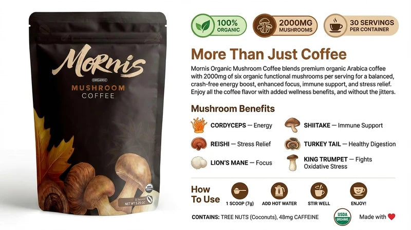 Instant Mushroom Coffee  Organic