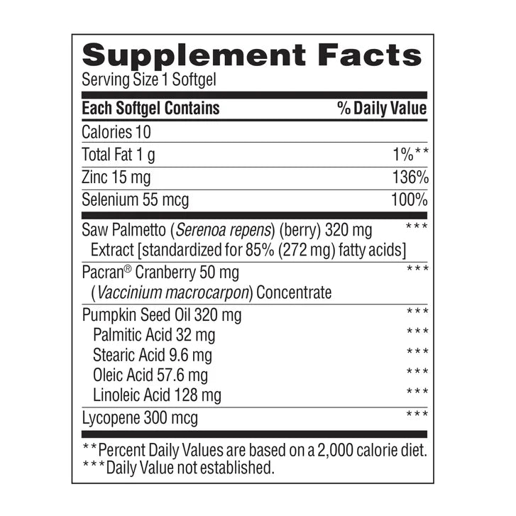 Trunature Prostate Supplement, 250 Softgels