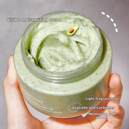 Avocado Ice Cream Body Scrub Cream Gentle Exfoliating Moisturizing Skin Polish