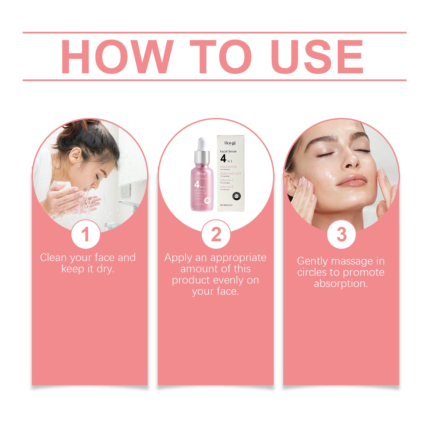 4 in 1 Moisturizing Essence Hydrating Multi-Effect Face Serum for Even Skin Tone