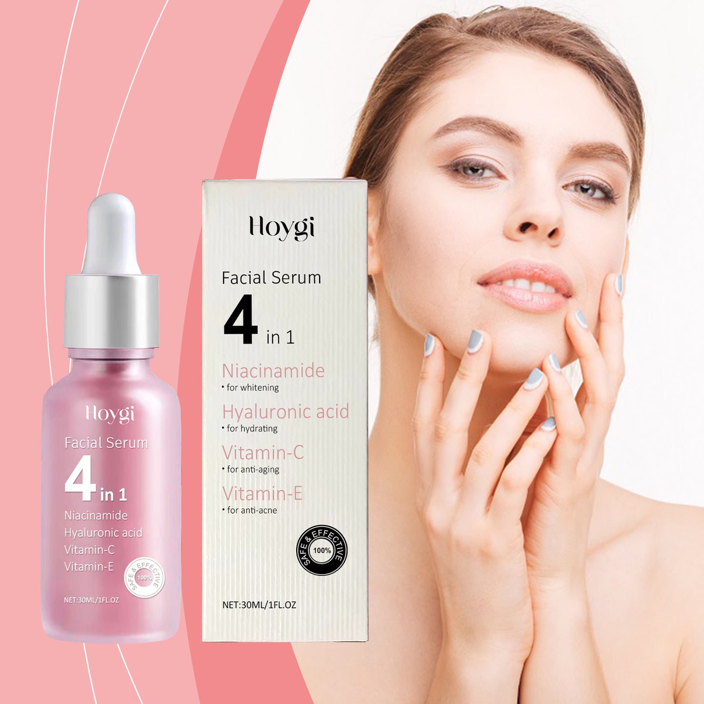 4 in 1 Moisturizing Essence Hydrating Multi-Effect Face Serum for Even Skin Tone