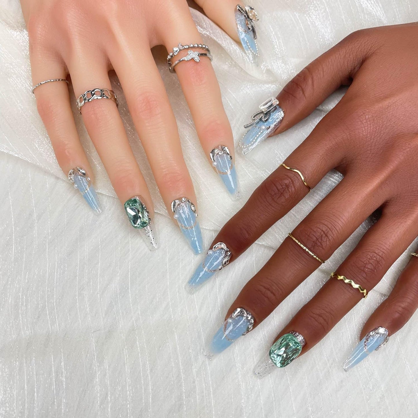 Handmade Press On Nails, Luxury &Custom Fake Nails 3D Handmade
