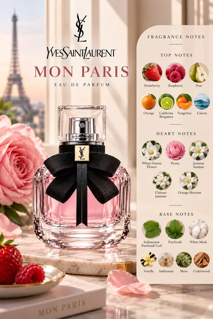 Yves Saint Laurent Mon Paris Eau de Toilette 90ml (3.0 oz)