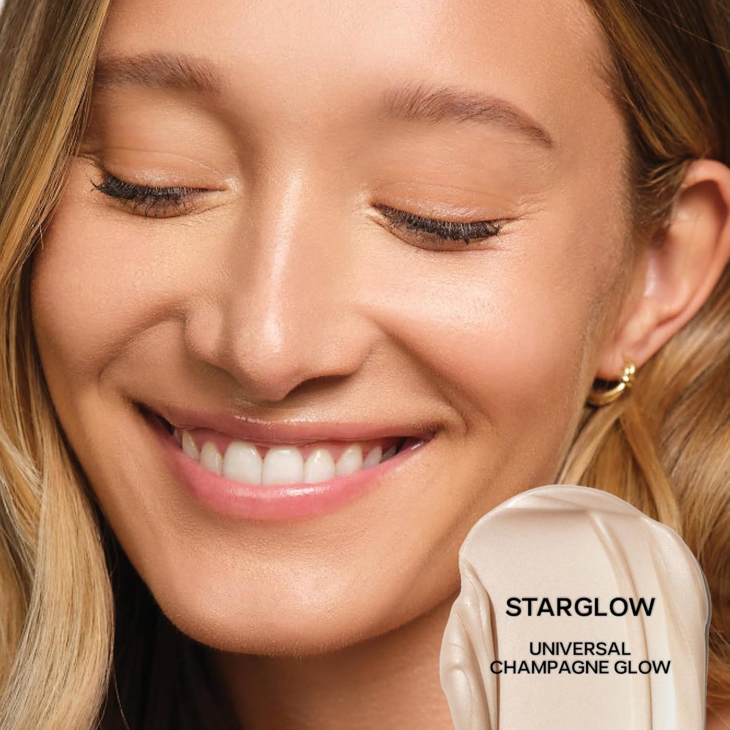 Saie Glowy Super Gel - Ultra-Sheer Illuminating Skin Tint, Liquid Highlighter - Vegan - Starglow (1 oz)