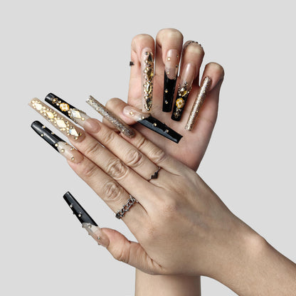Nails Handmade Press On Nails Long PinkDesign