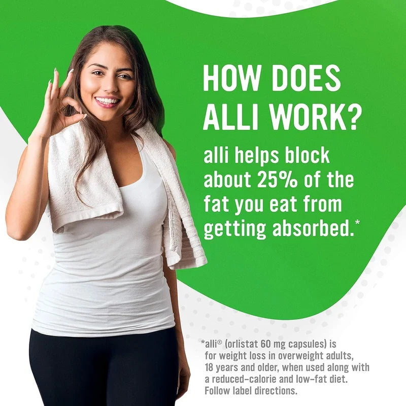 Alli Weight Loss Aid 60 mg 120 Count