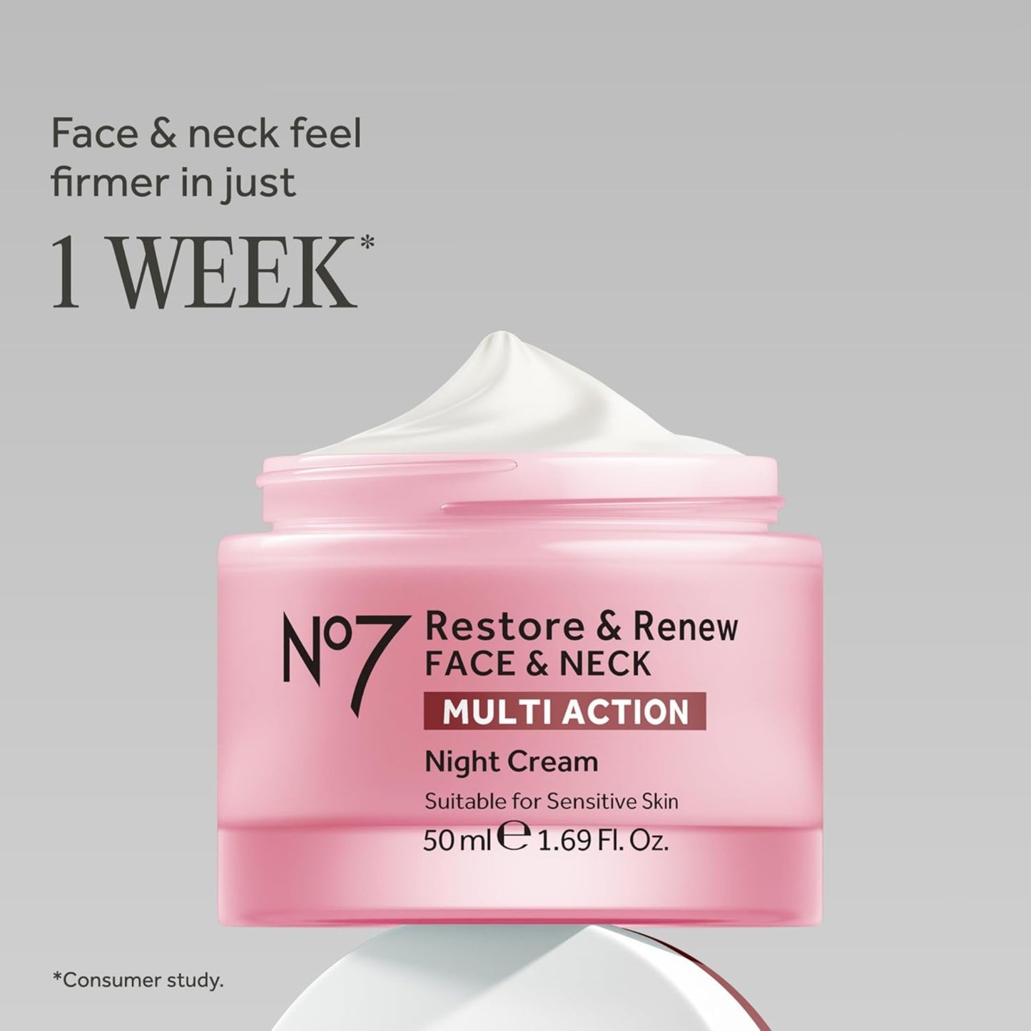 No7 Restore & Renew Multi Action Night Cream for Face & Neck -
