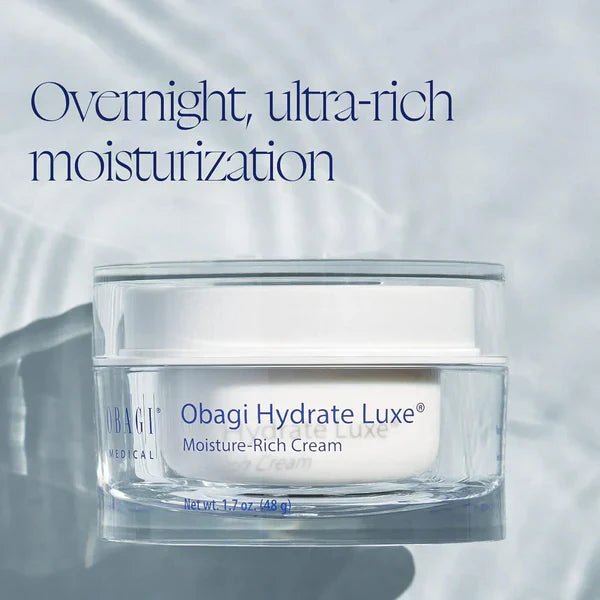 Obagi Hydrate Luxe Moisture Rich Cream – 1.7 oz / 48 g | Intense Hydration & Anti-Aging Night Cream