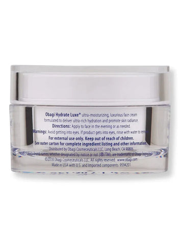 Obagi Hydrate Luxe Moisture Rich Cream 1.7oz