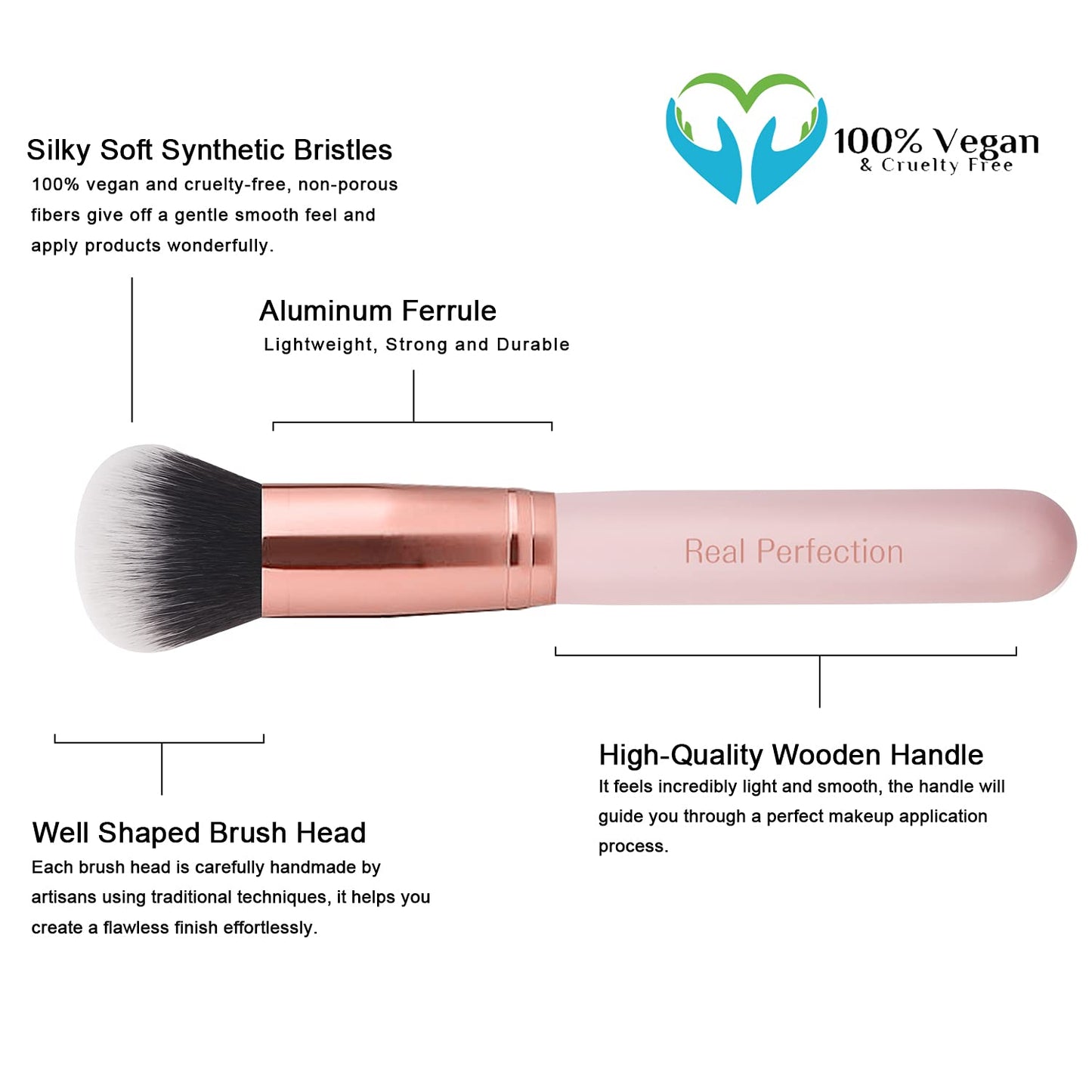 Real Perfection Makeup Brush Set 16PCS