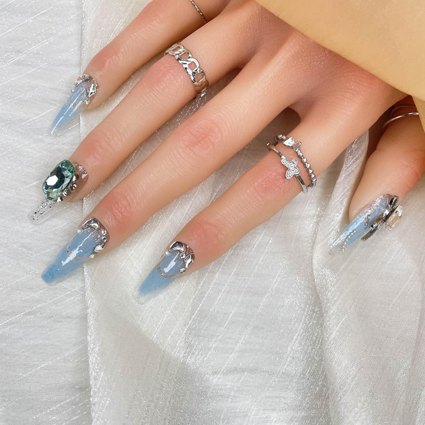 Handmade Press On Nails, Luxury &Custom Fake Nails 3D Handmade