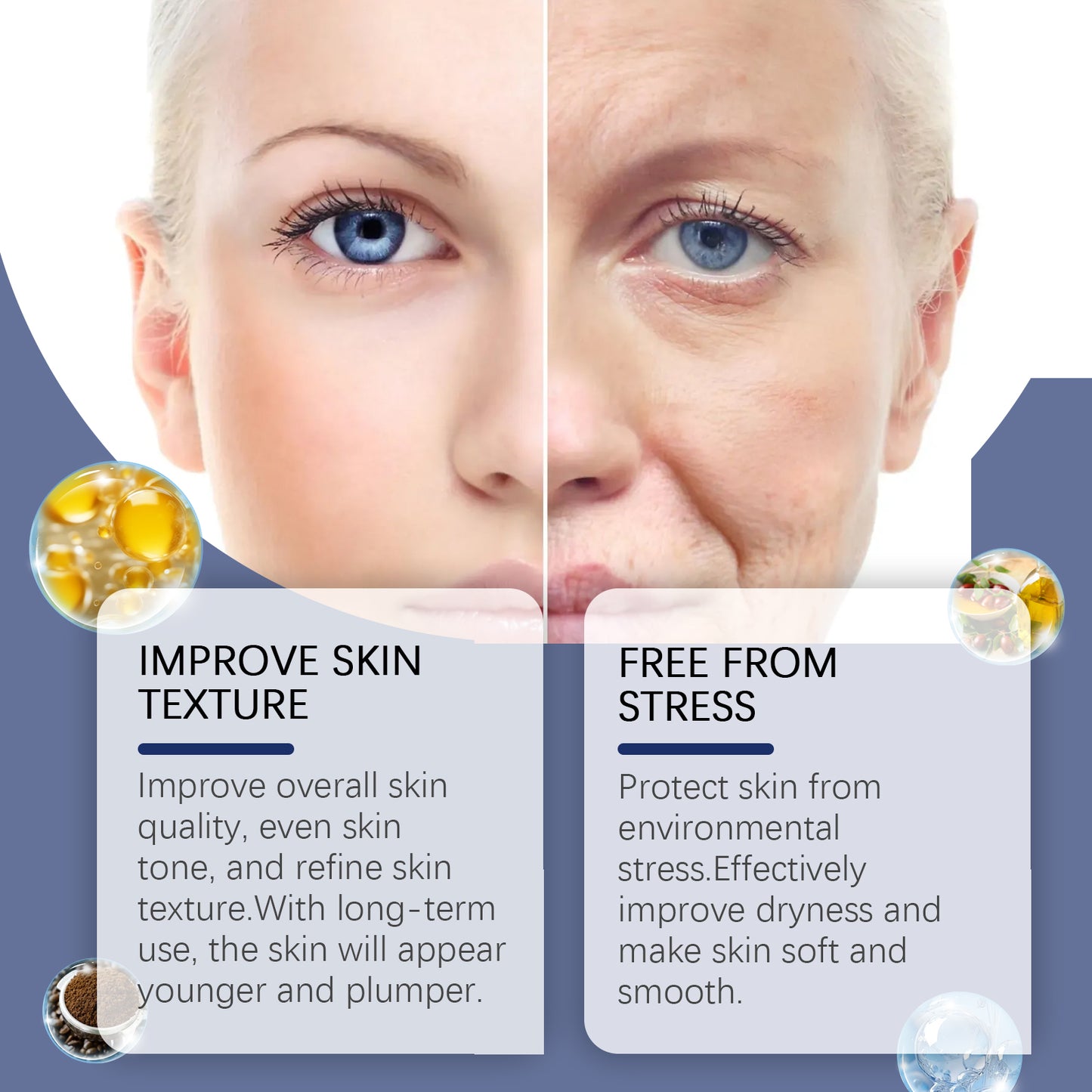Crème corporelle OceAura hydratante, raffermissante, réparatrice, hydratante pour le visage et le corps