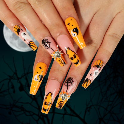 24 faux ongles à presser, courts à moyens, couvrance totale