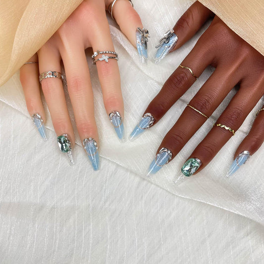 Handmade Press On Nails, Luxury &Custom Fake Nails 3D Handmade
