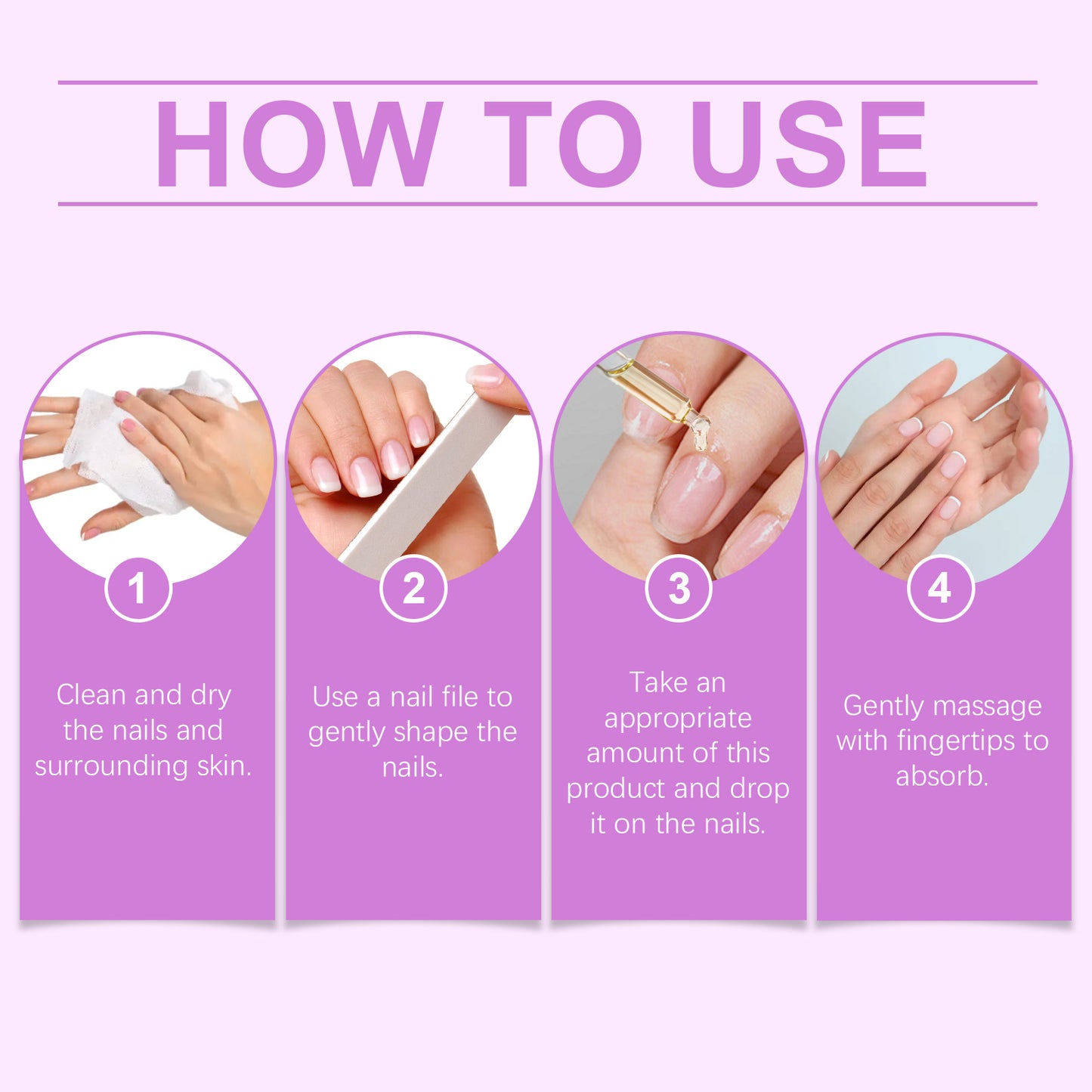 South Moon Lotion de soin pour les ongles, lotion nettoyante hydratante et hydratante pour le soin quotidien des ongles
