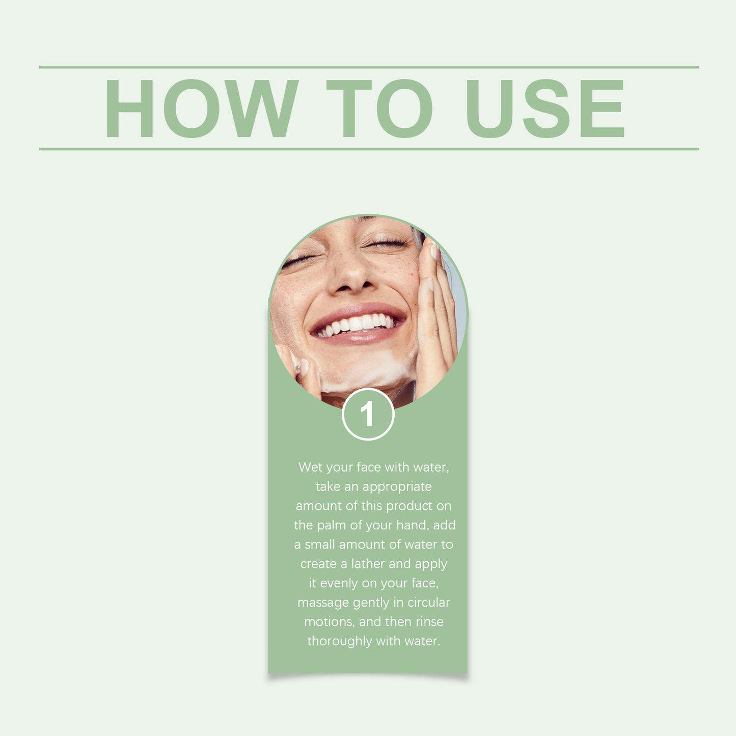 OUHOE Facial Cleanser Gentle Hydrating Daily Skin Refreshing Face Wash
