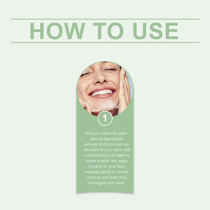 OUHOE Facial Cleanser Gentle Hydrating Daily Skin Refreshing Face Wash