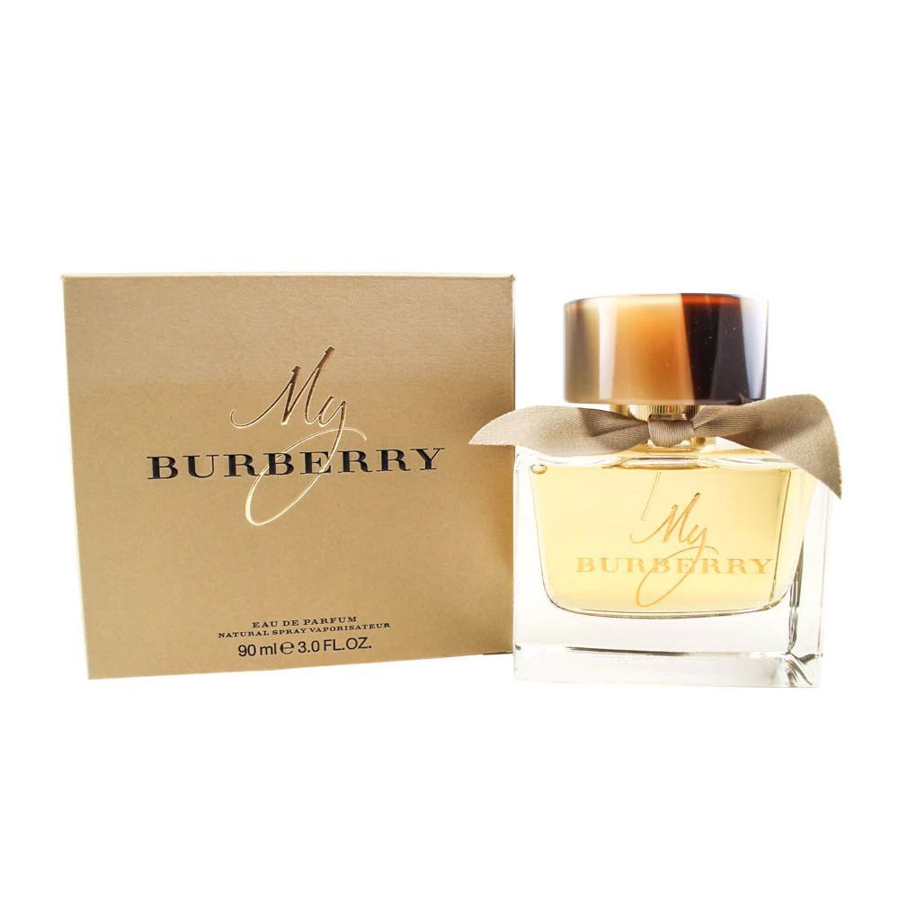 My Burberry Eau de Parfum Natural Spray for Women 90ml with gold box and silk bow