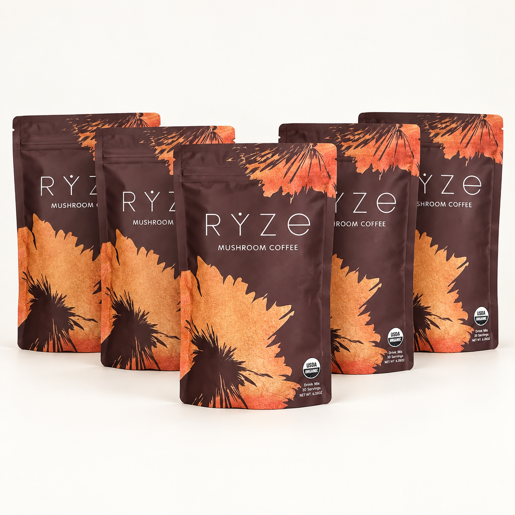 RYZE Mushroom Coffee Pack of 5 professional product image