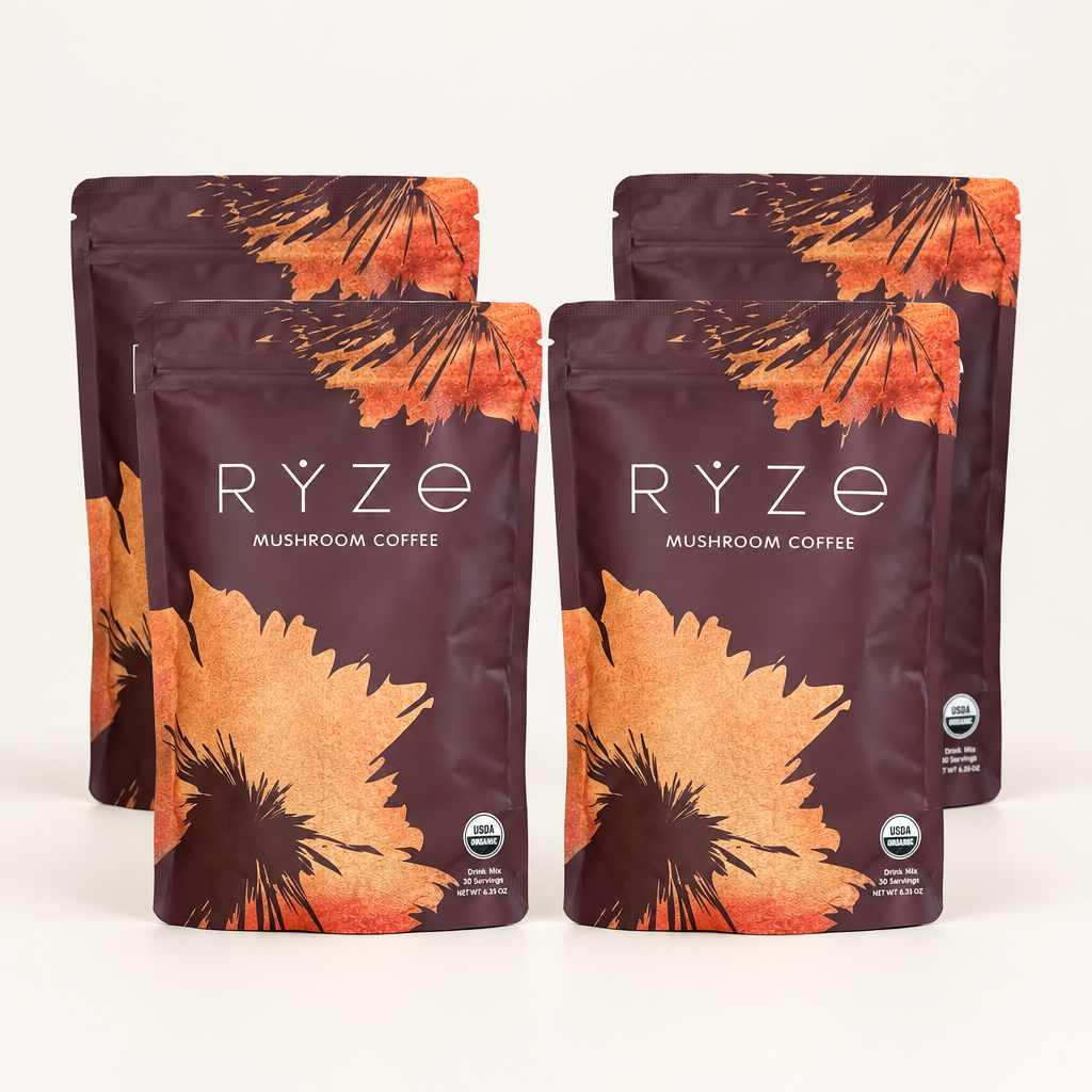 RYZE Mushroom Coffee Pack of 4 professional product image