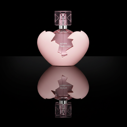 Ariana Grande Thank U Next EDP mirror reflection black background