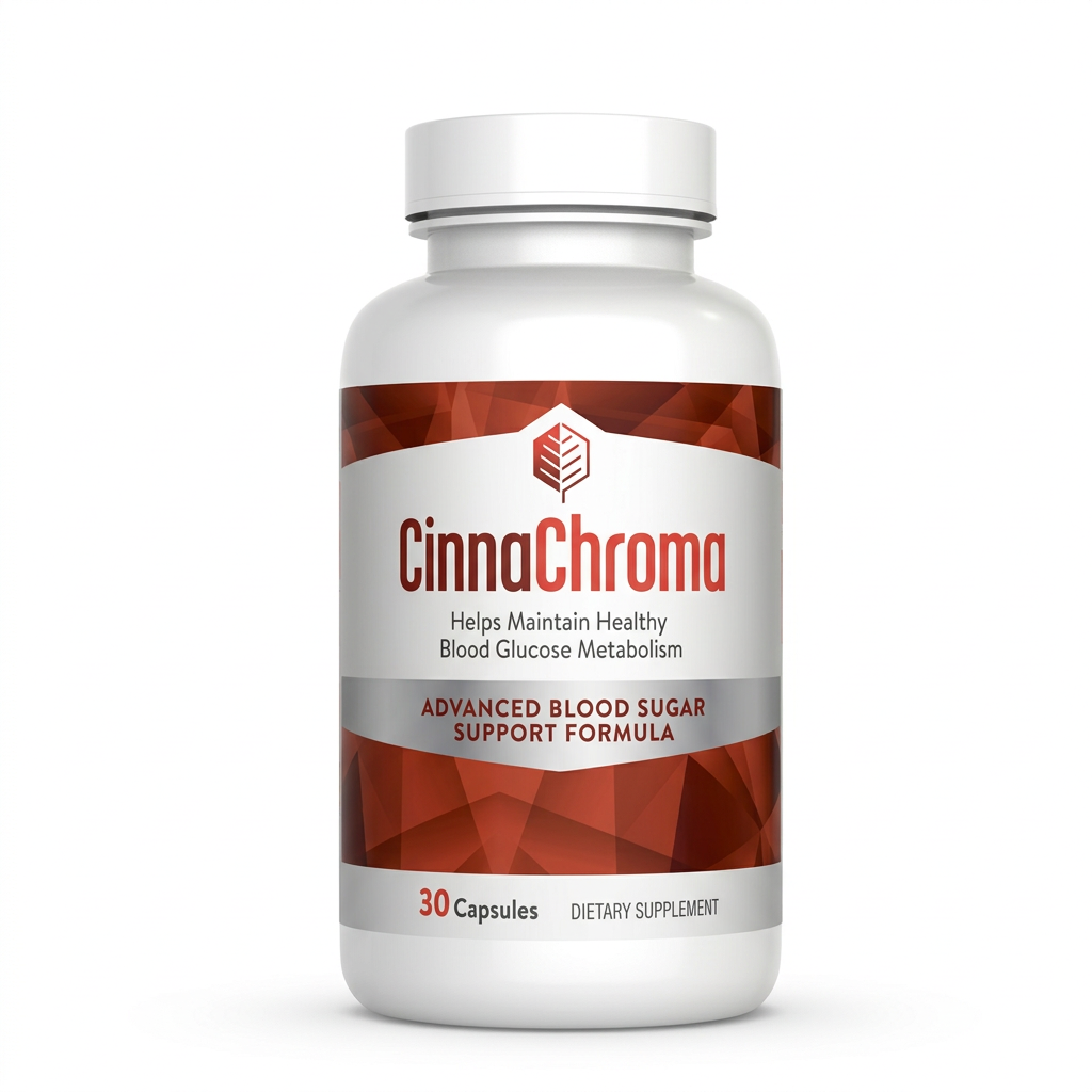 One CinnaChroma bottle on a white background