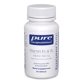 One Pure Encapsulations Vitamin D3 & K2 bottle on a white background