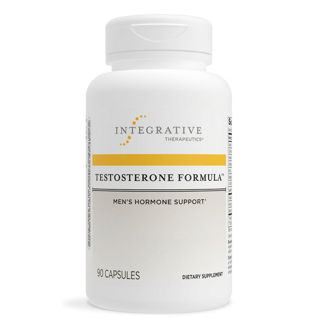 One Testosterone Formula bottle on a white background