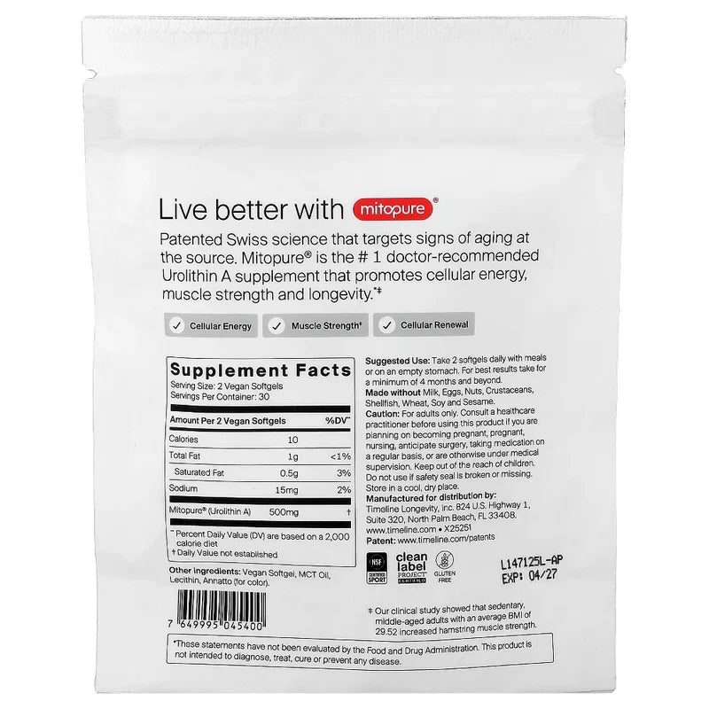 Longevity Supplement 60 Softgels